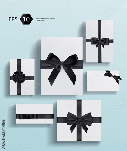 Vector gift wrapping collection