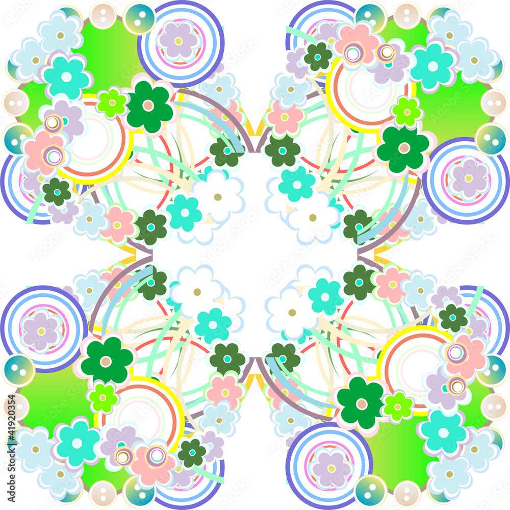 vector beautiful flower background art