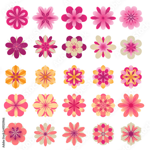 Abstract flower icons © PureSolution