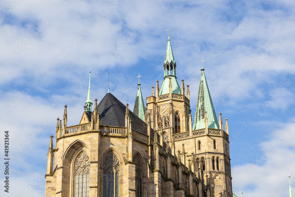 Dom hill of Erfurt Germany