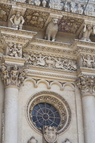 Santa Croce Basilica. Lecce. Puglia. Italy.