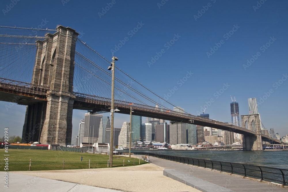 Fototapeta premium New York - Brooklyn Bridge