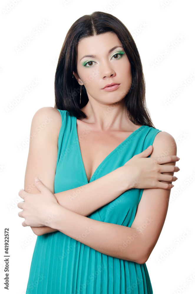 The young beautiful girl with a Evening make-up The young beautiful girl with a Evening make-up