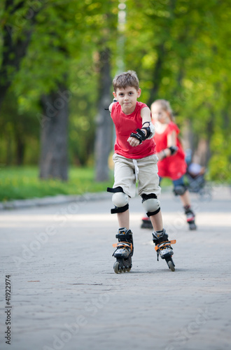 Skating in park