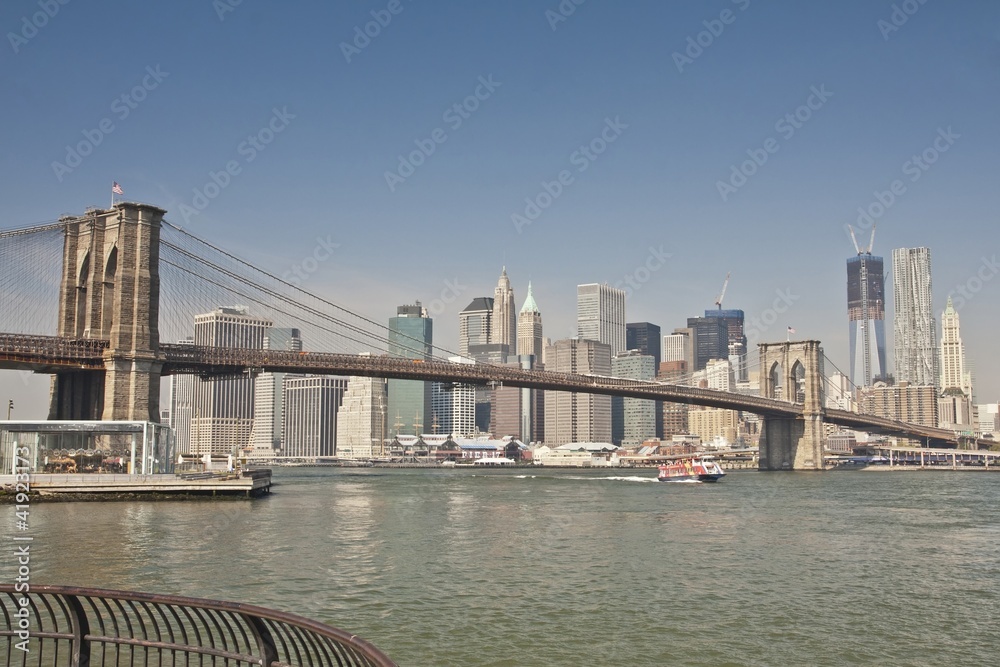 Obraz premium New York - Brooklyn Bridge