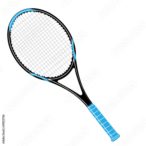 Tennisschläger schwarz / blau