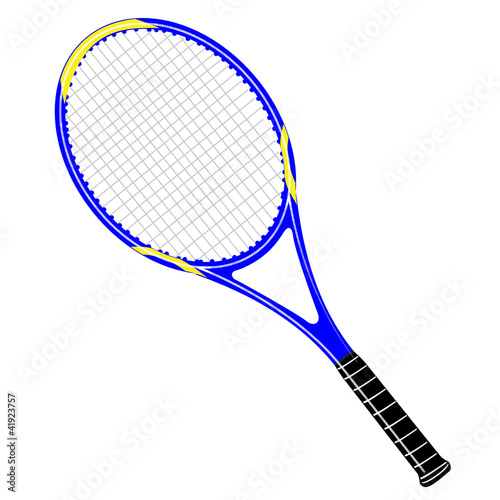 Tennisschläger blau / gelb