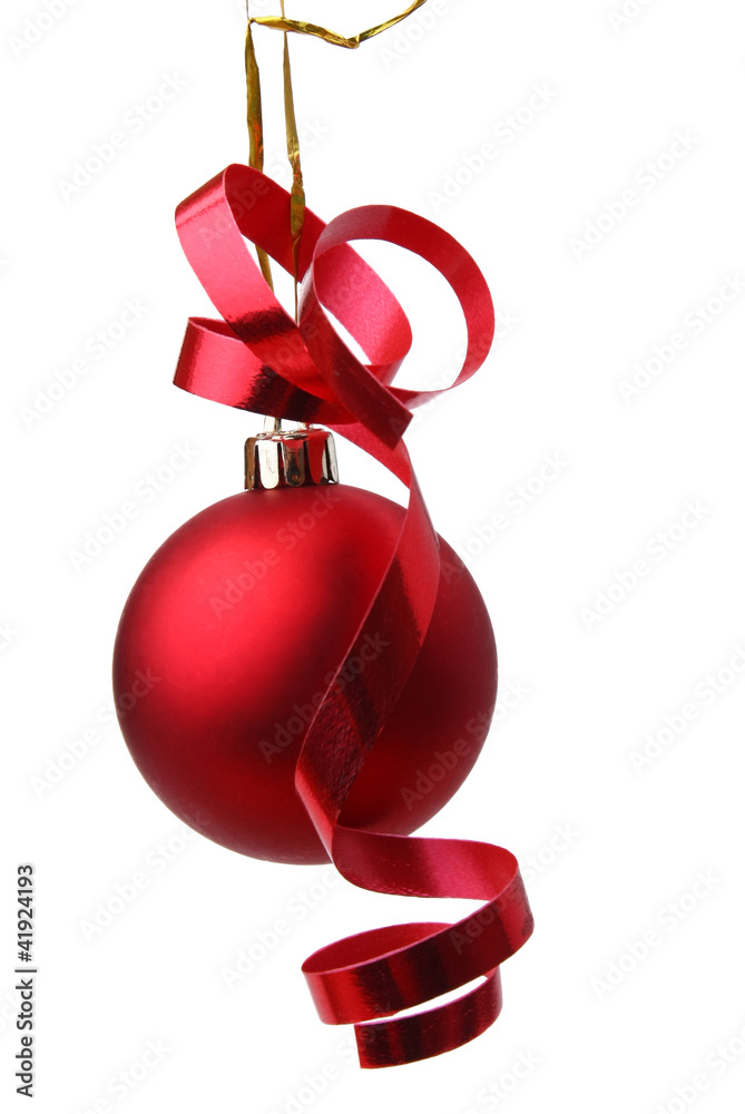 Fotografie Christmass bauble isolated on white background