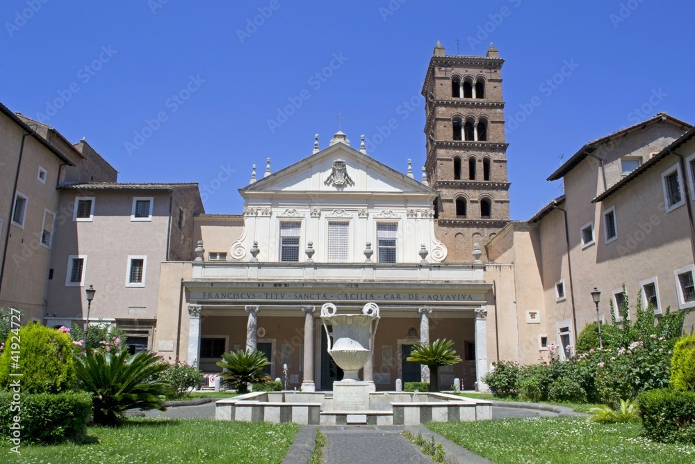 Naklejka premium Basilica di Santa Cecilia in Trastevere