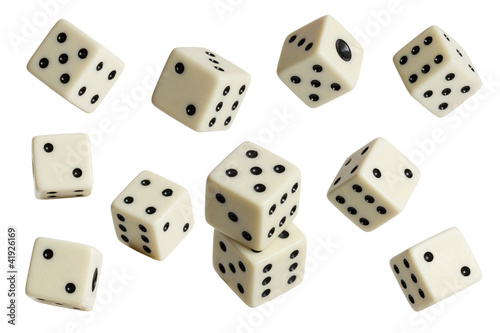 Würfel freigestellt