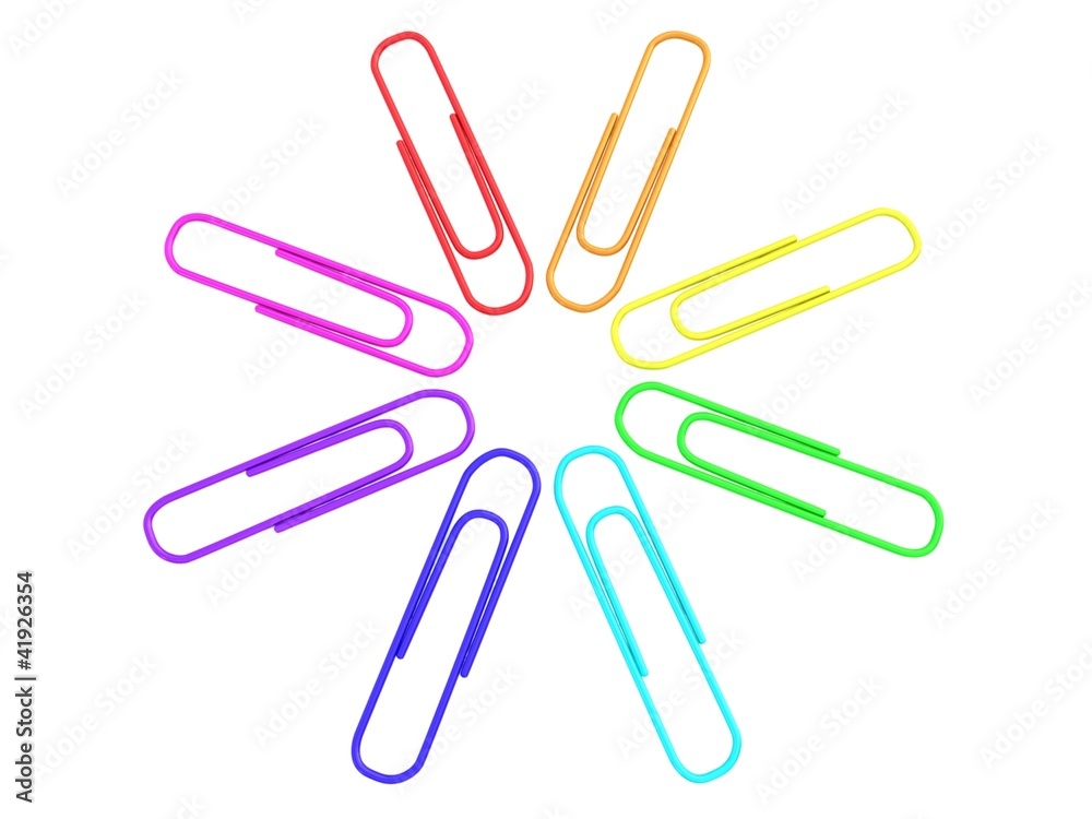 Rainbow clips Rainbow clips