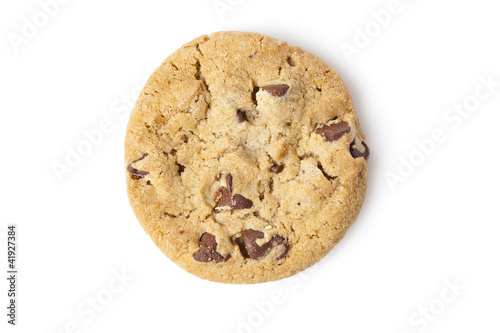 Canvas Print Delicious Fresh Chocolate Chip Cookies