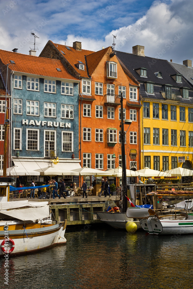 Boats and colorful buildings on Nyhavn