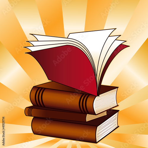 Books, Back to School, copy space, for education, literacy