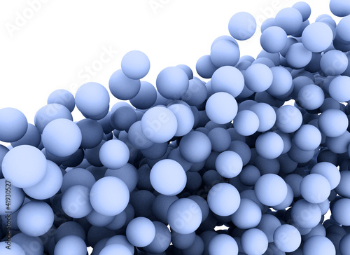 abstract spheres on white background 
