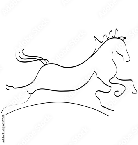 Stylized horse and dog logo vector