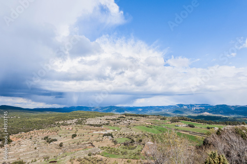 Monroyo village at Teruel, Spain photo