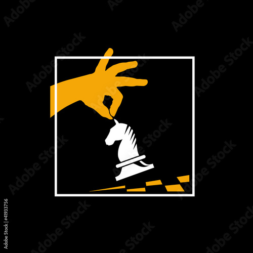 Logo horse of chess # Vector