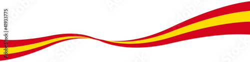 Spanien Nationalfarben Welle Schwunglinie Band mit QxP9 Datei photo