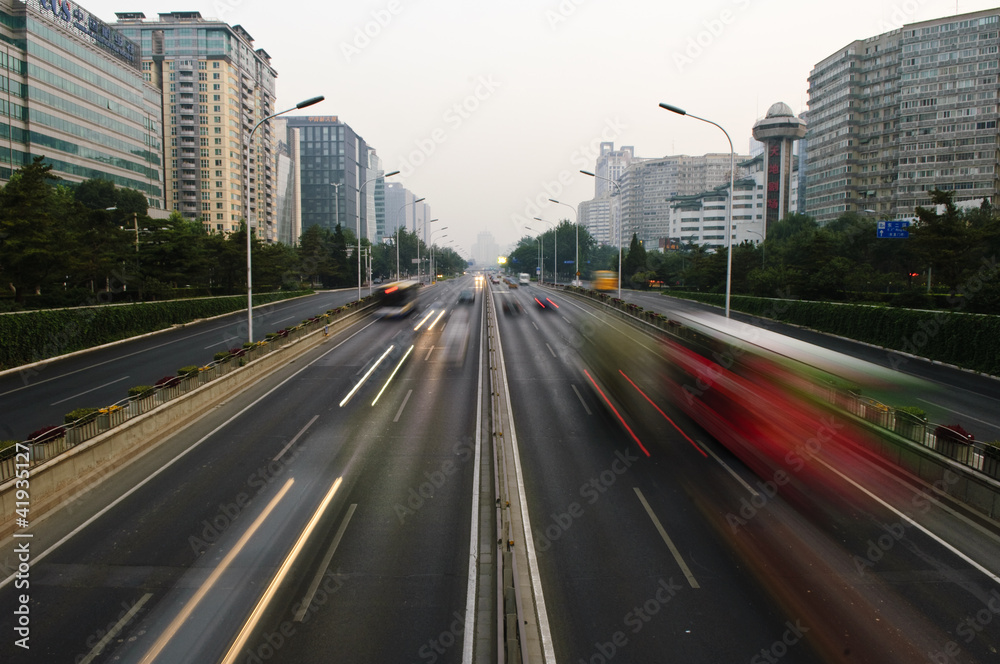 a highway in beijing