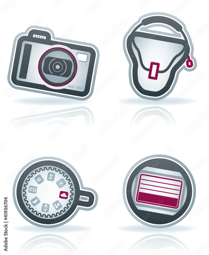 Photography Icons Set Photography Icons Set