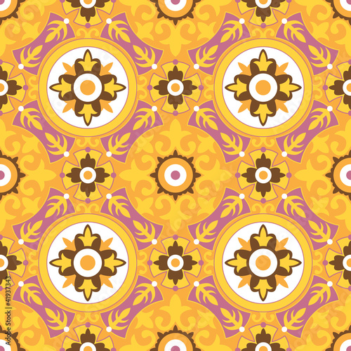 Decorative Geometric Seamless Pattern
