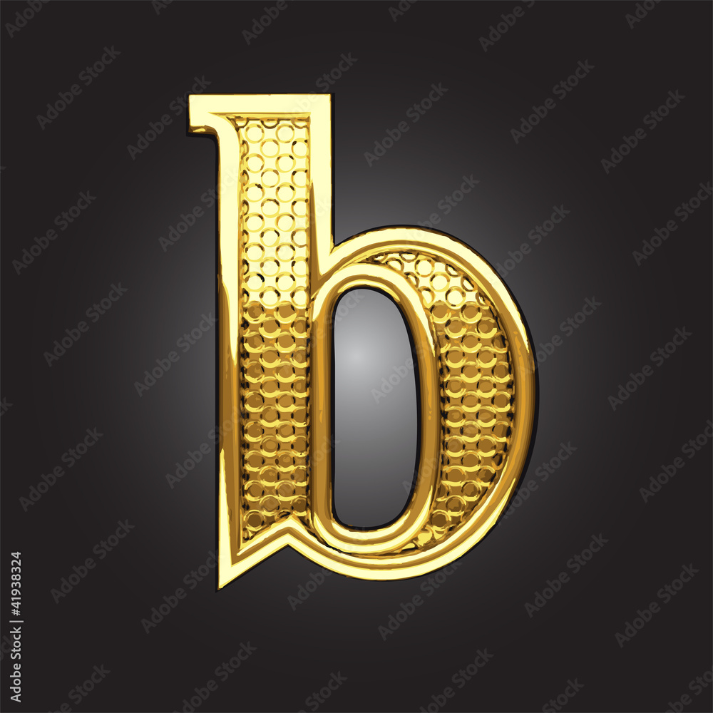 Vector golden figure Vector golden figure