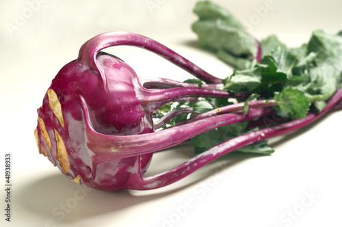 Red kohlrabi photo