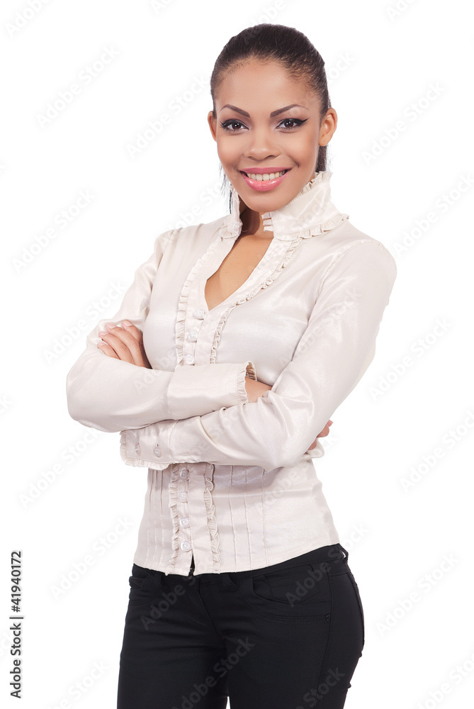 A portrait of a young business woman A portrait of a young business woman