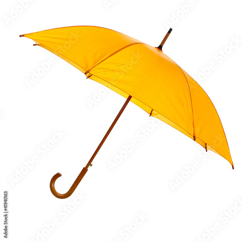 Opened yellow umbrella