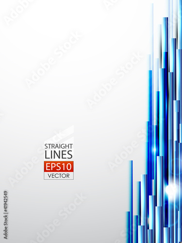 Blue straight lines abstract background