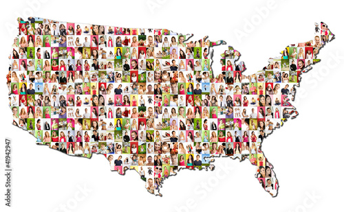 Portraits of a lot of people - United States of America