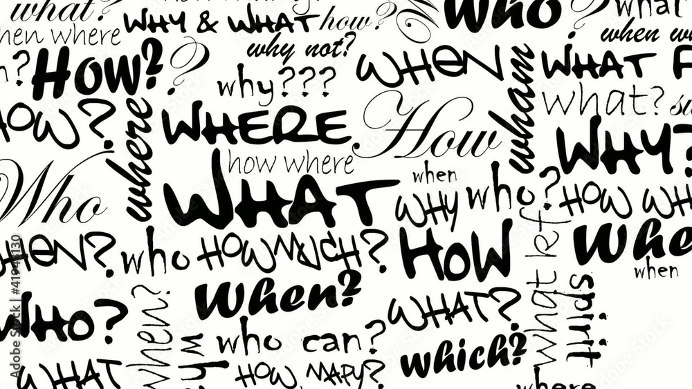 Indecision questions what why when animation video Indecision questions what why when animation video