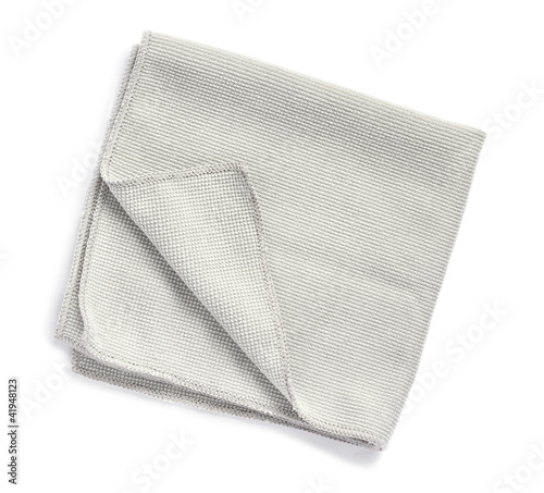 Microfiber towel on white background