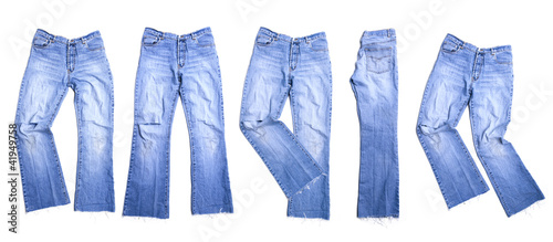 Mehrere Alte Jeans