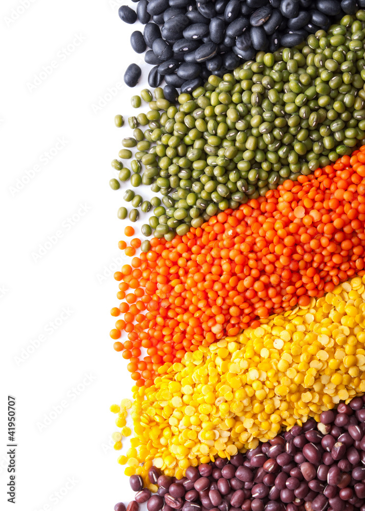 Fototapeta premium background with different legumes