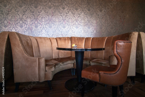 Brown Leather Couch