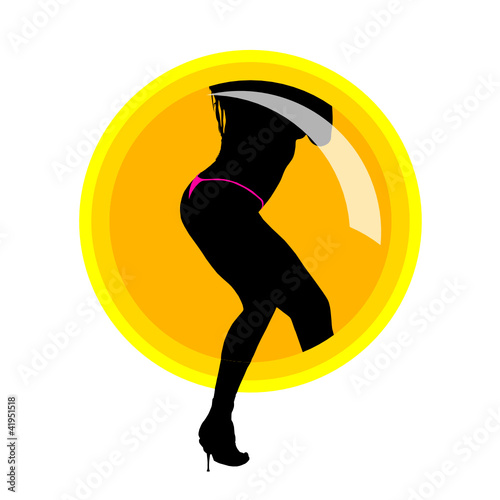 girl in sexy underwear vector illustration