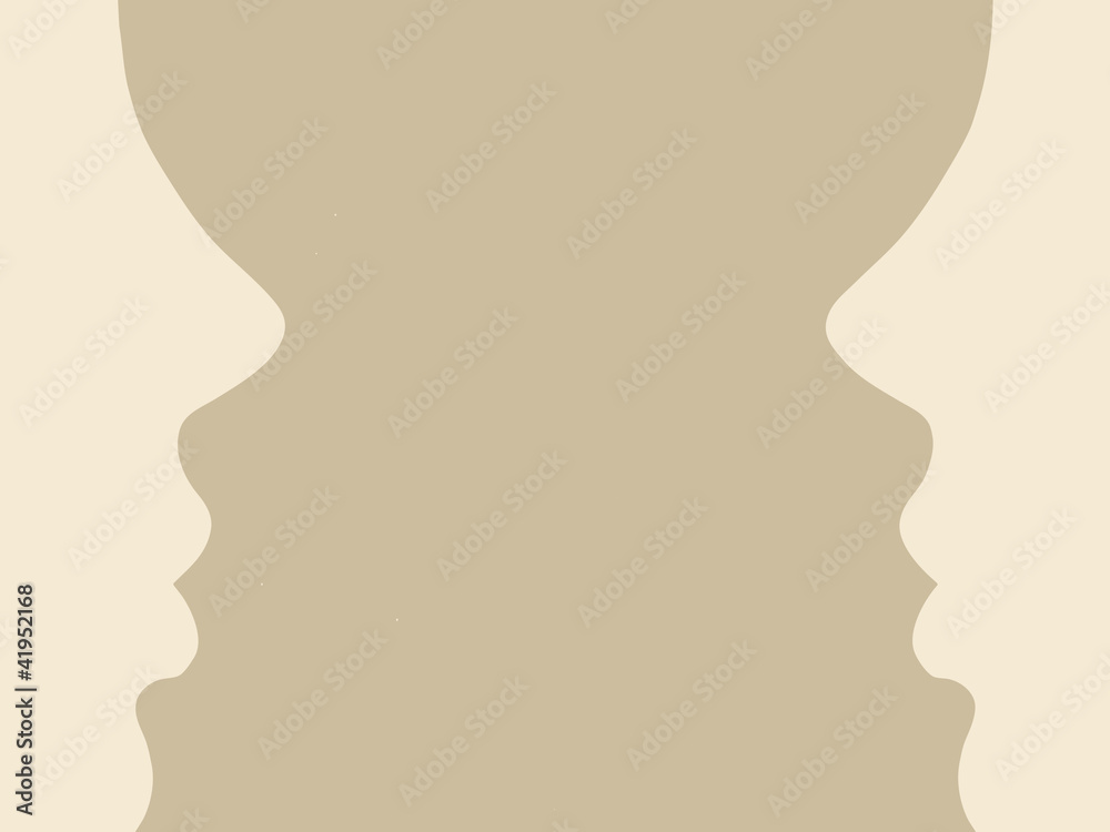 person silhouette on brown background