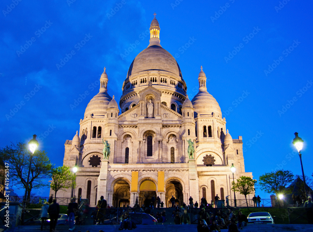 Paris. Sacre Coeur am Montmartre