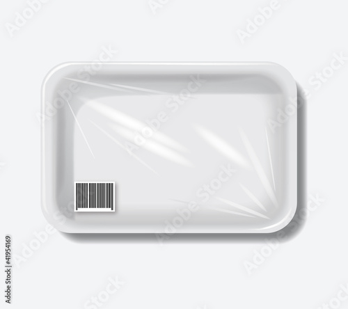 Empty plastic containers. eps10 vector background