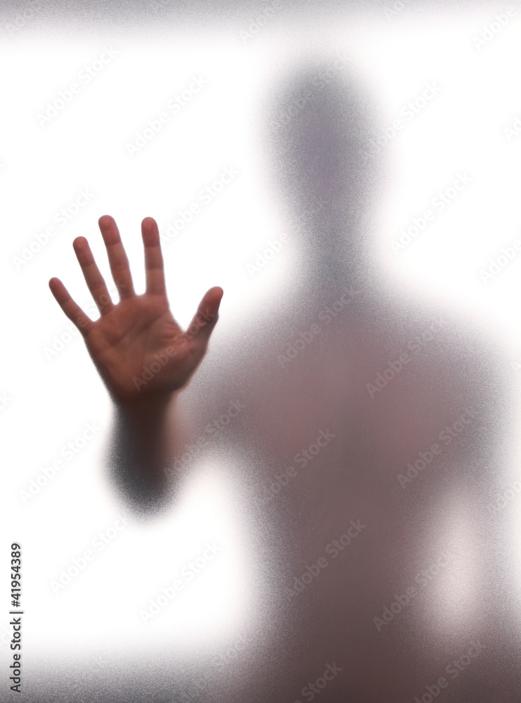 Man against the wall Man against the wall