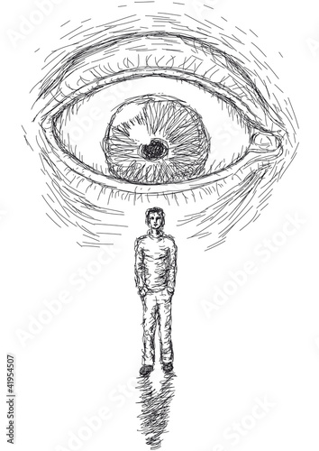 eye that looks at a man