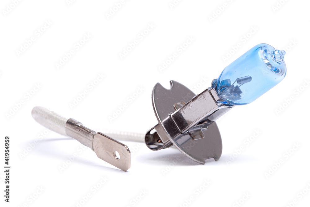 car lightbulb on white background car lightbulb on white background