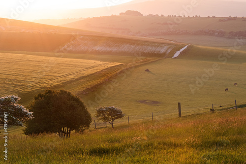 Summer sunrise over English...
