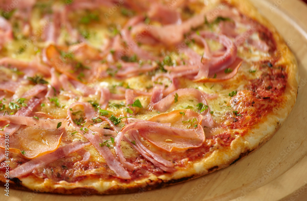 pizza with ham pizza with ham