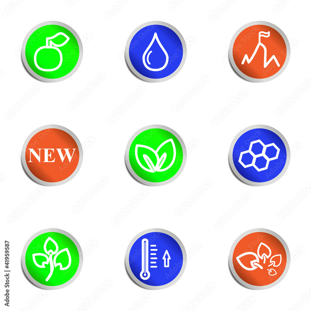 Glossy icon set