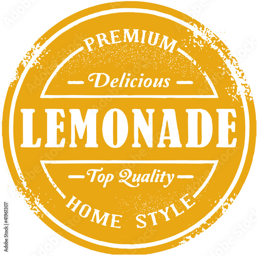 Vintage Style Lemonade Stamp
