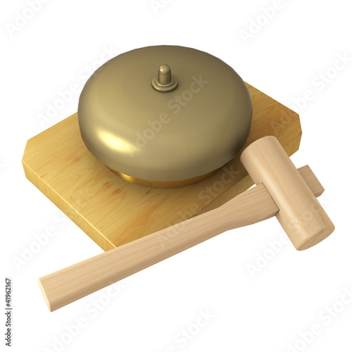 gong with hammer