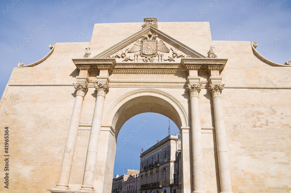 Neapolitan Gate. Lecce. Puglia. Italy.